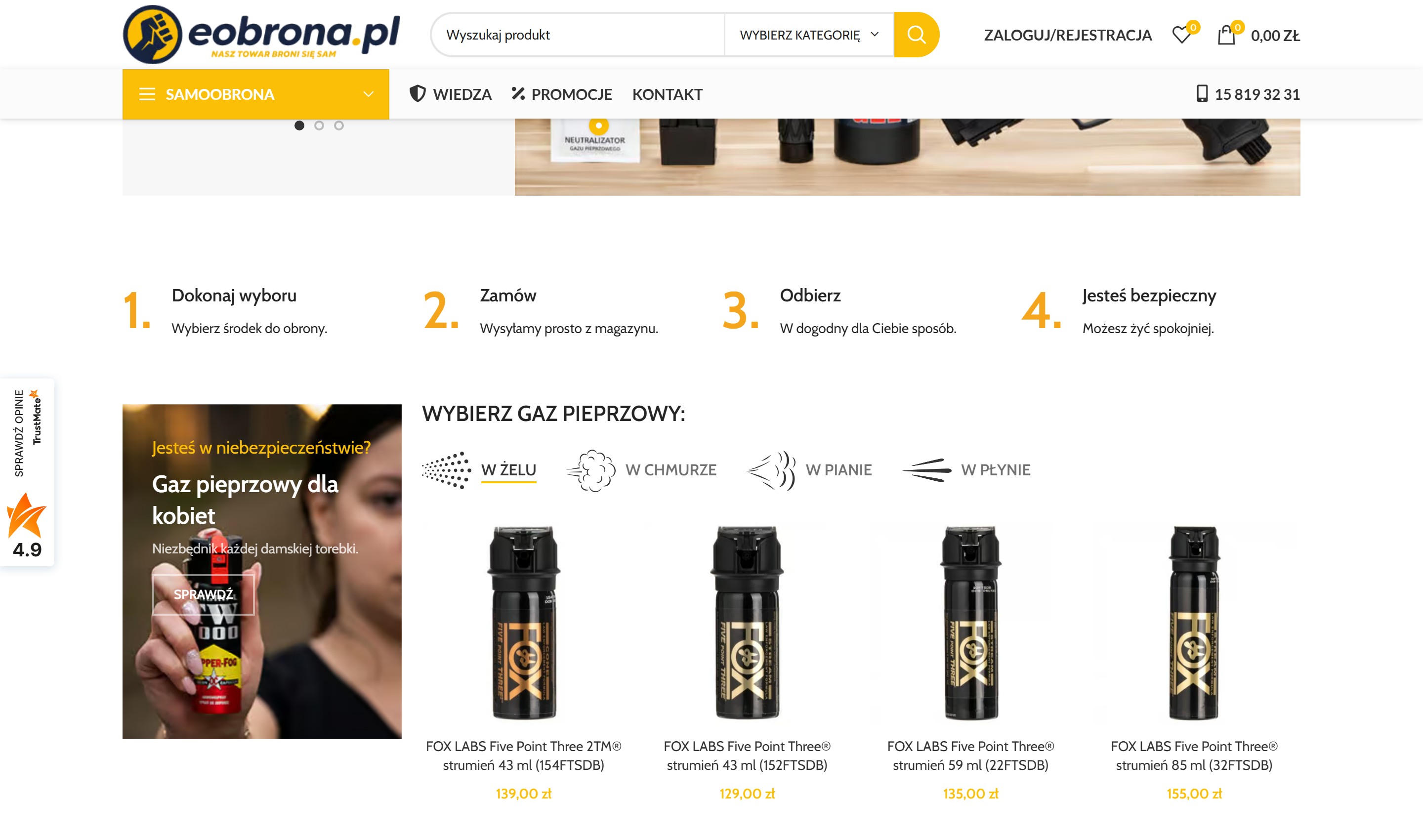 eobrona.pl — dobór produktu i kroki zakupu